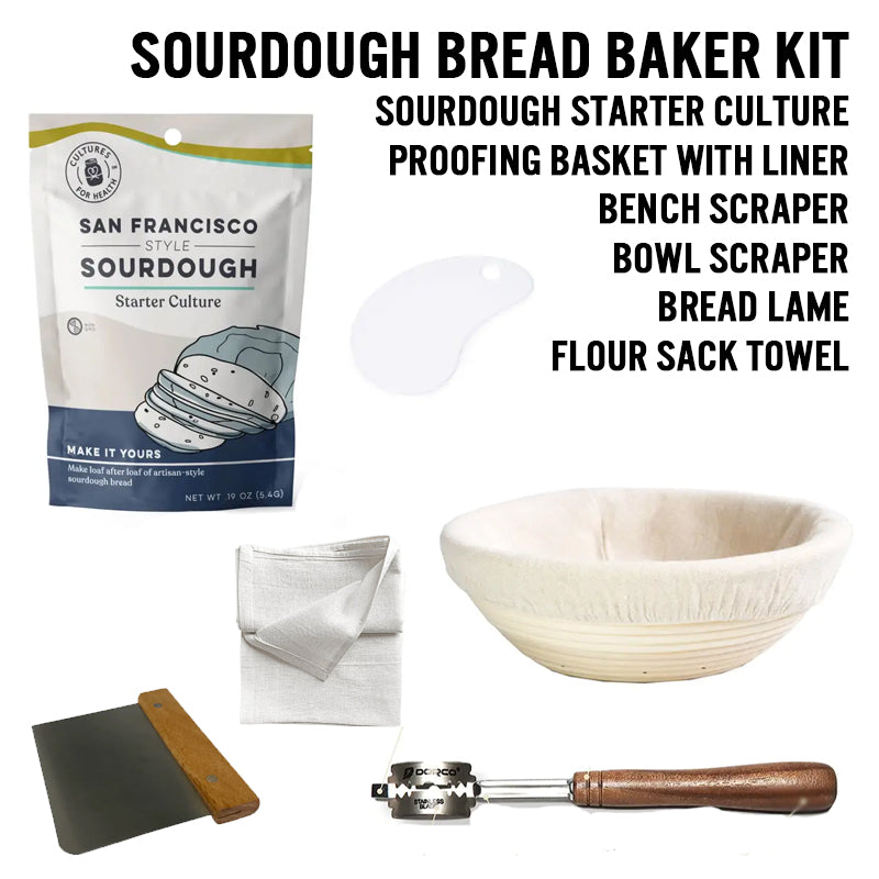 Bread Proofing Basket Set, Sourdough Bread Baking Supplies, Sourdough  Proofing Basket For Sourdough, Bread Making Kit, Baking