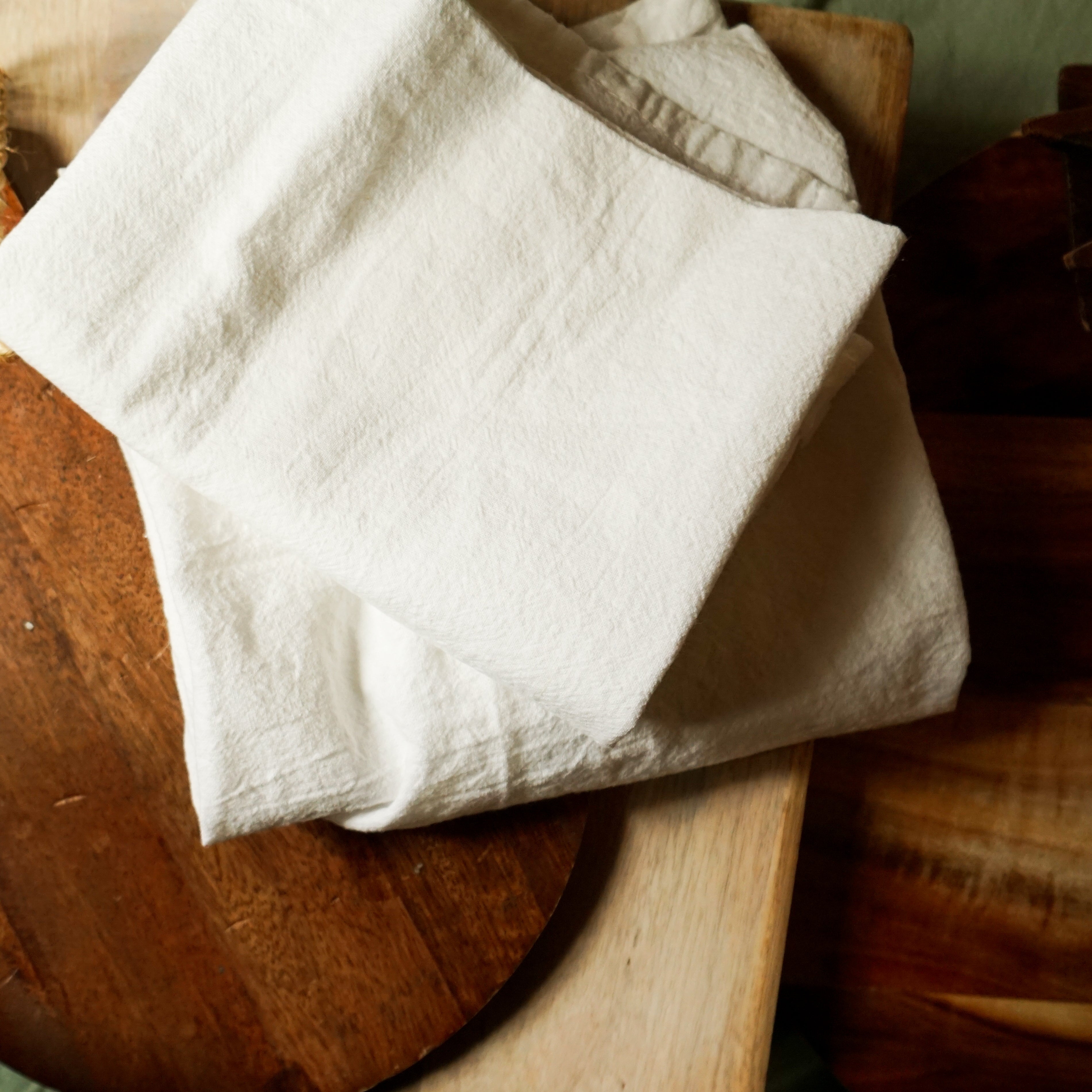 3pk Flour Sack Kitchen Towel Twilight Gray - MU Kitchen