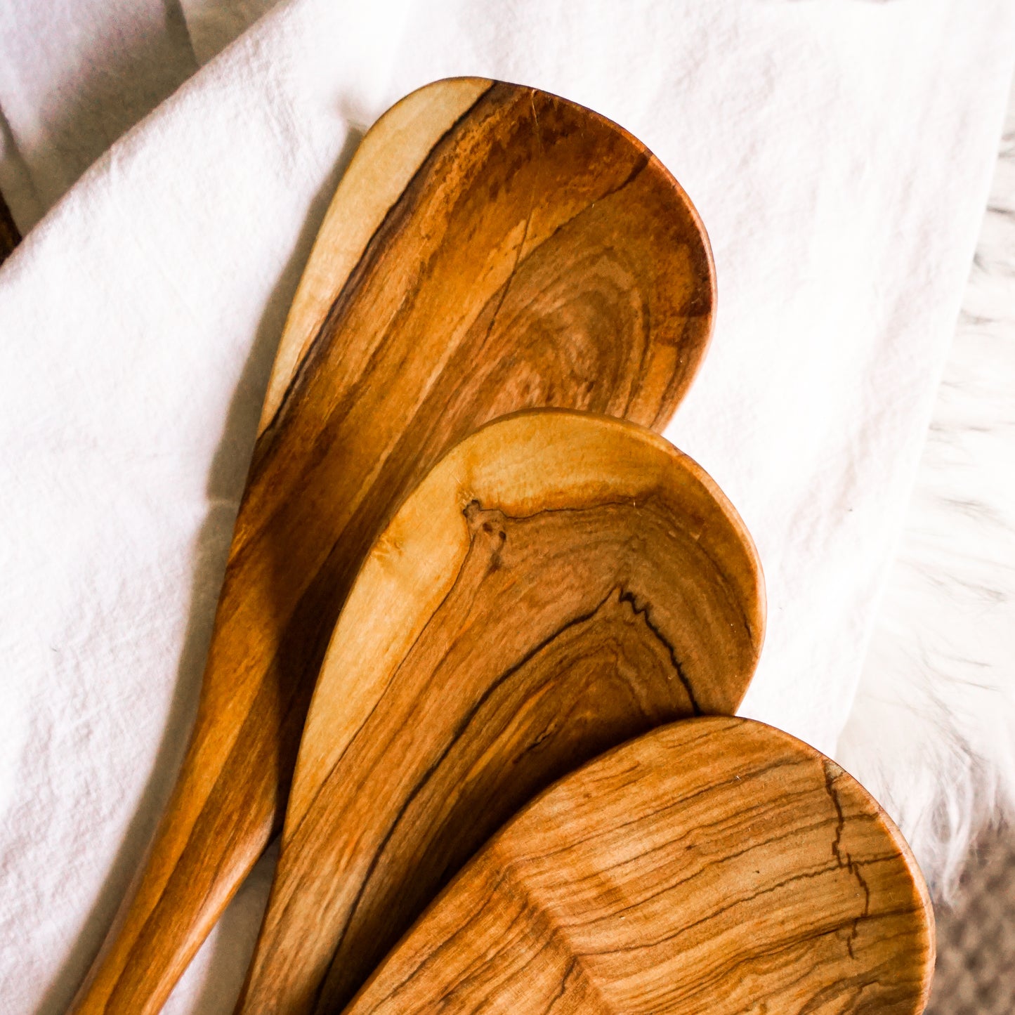 Wild Olive Wood Gratin Serving Spoon