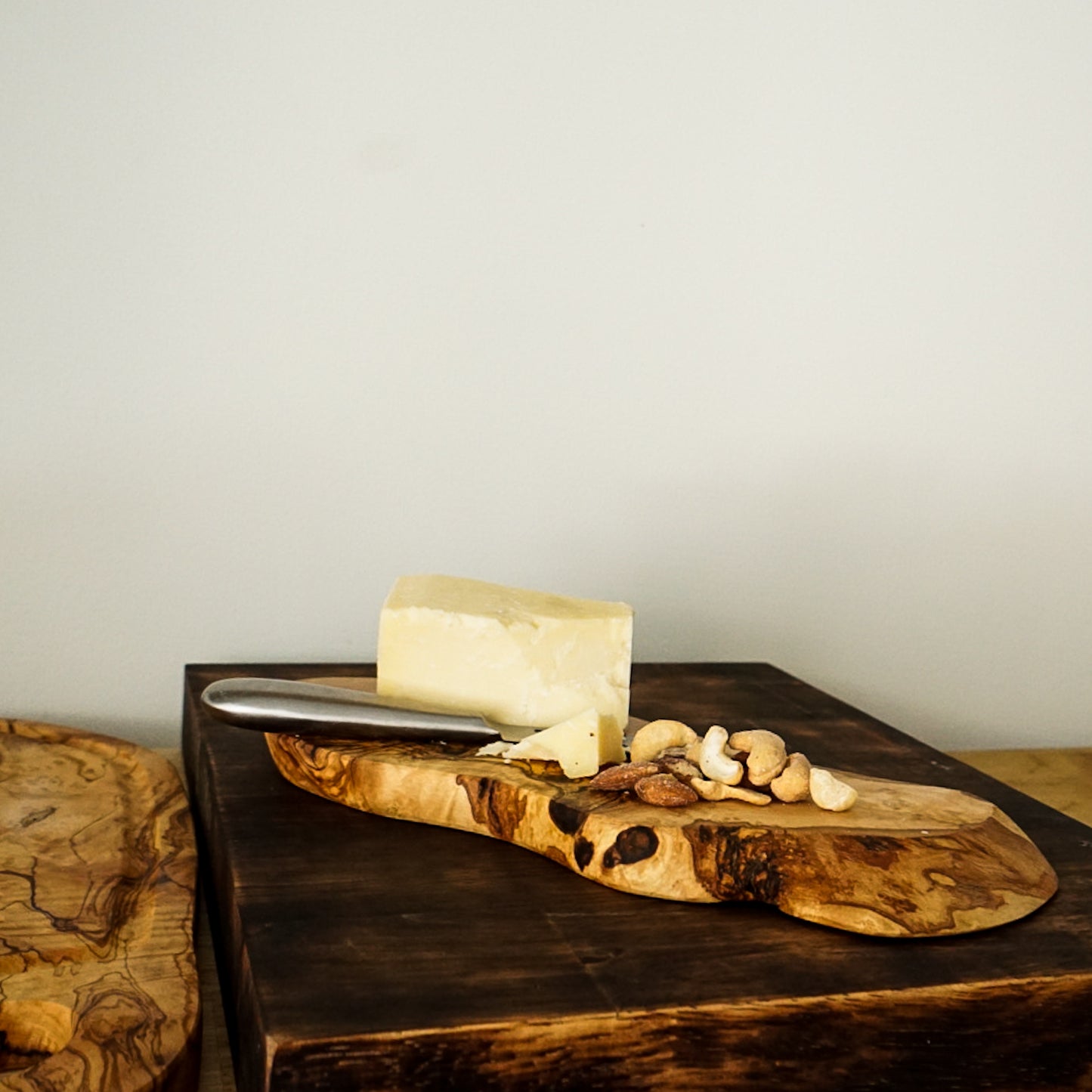 Tunisian Olive Wood Slab Cutting Board