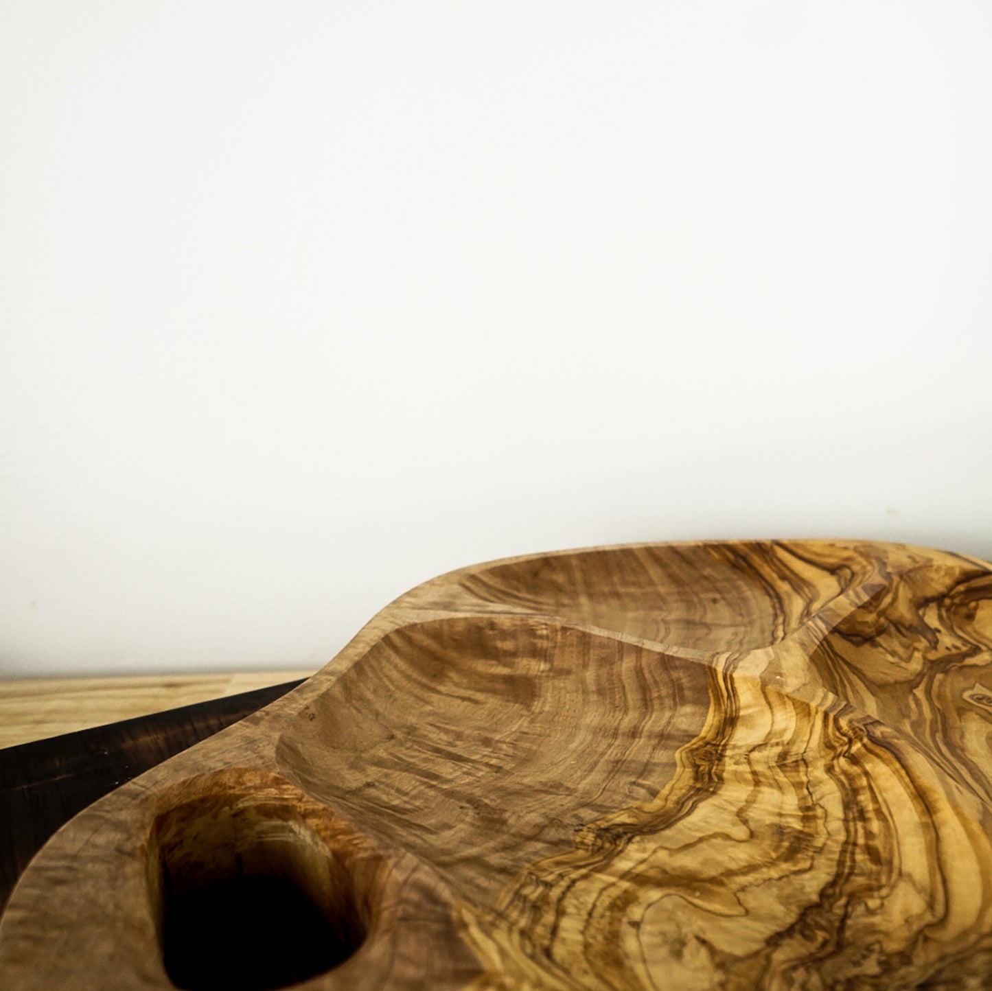 Tunisian Natural Olive Wood Appetizer Tray