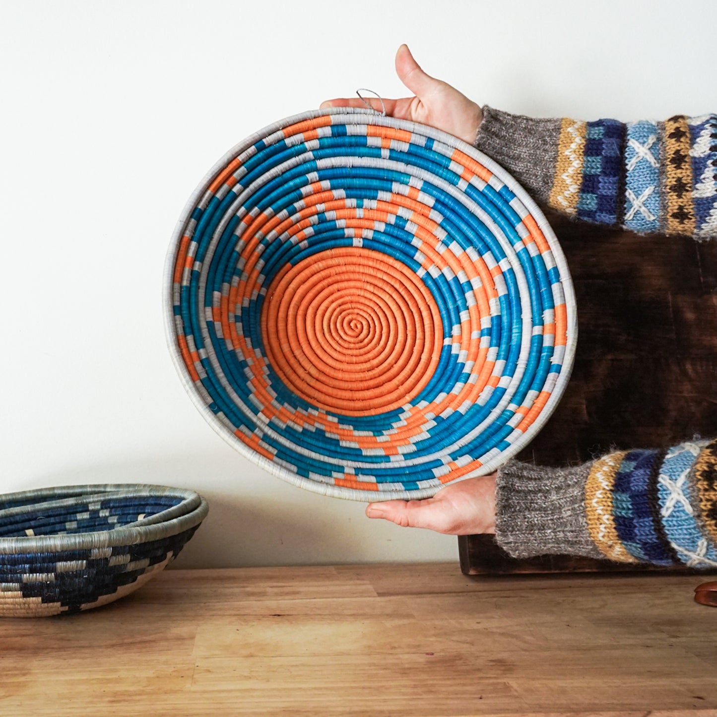 Uganda Mountains Raffia Basket