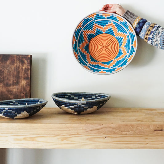 Uganda Mountains Raffia Basket