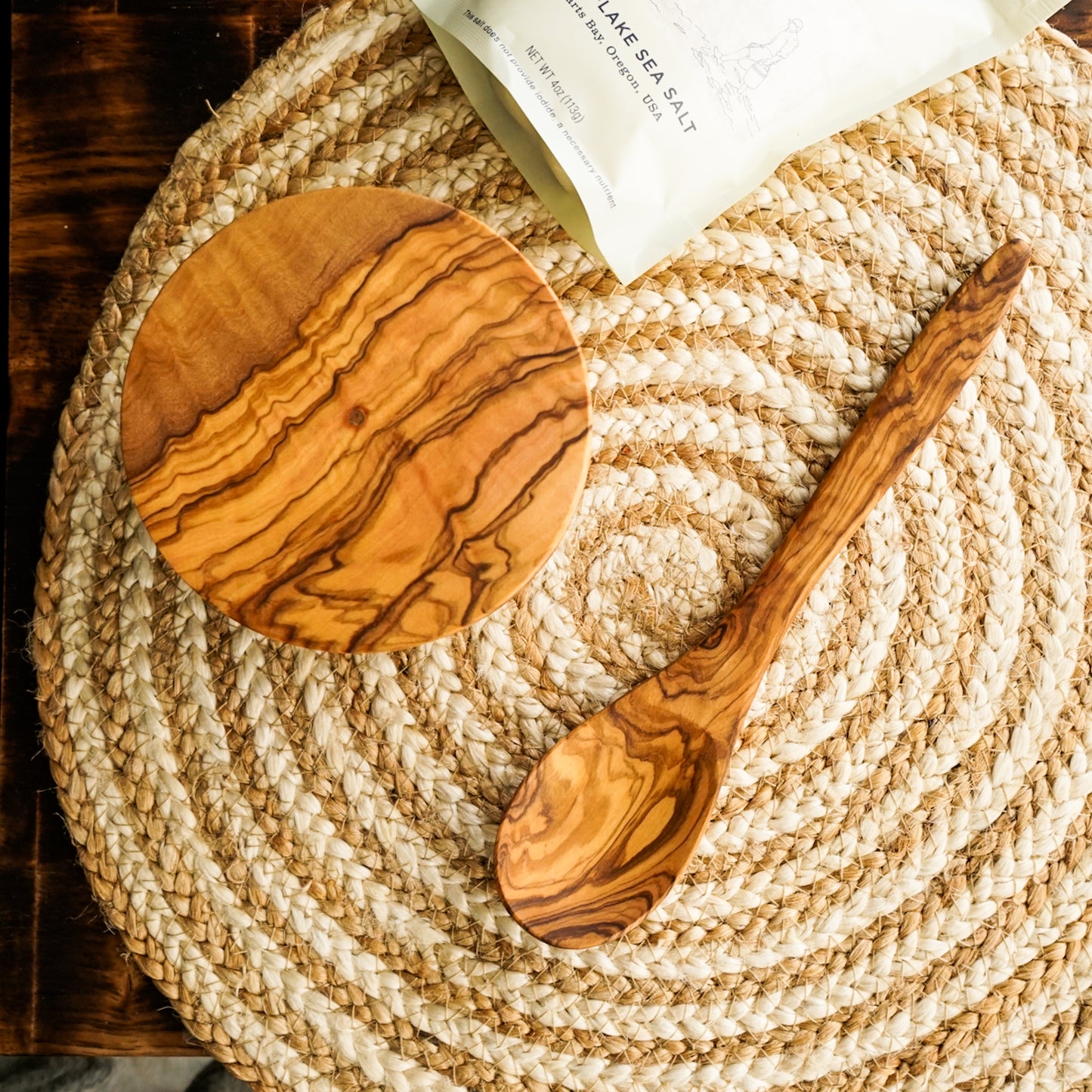Spiral Jute Natural Placemat Set of 2