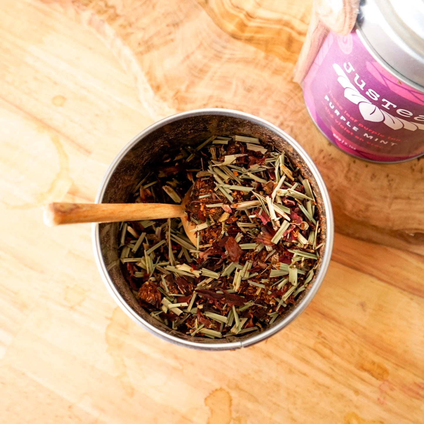JusTea Little Berry Hibiscus Loose Leaf Tea