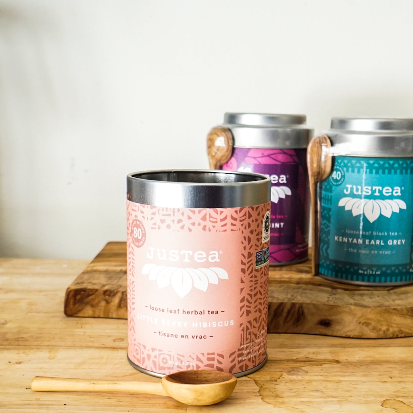 JusTea Little Berry Hibiscus Loose Leaf Tea