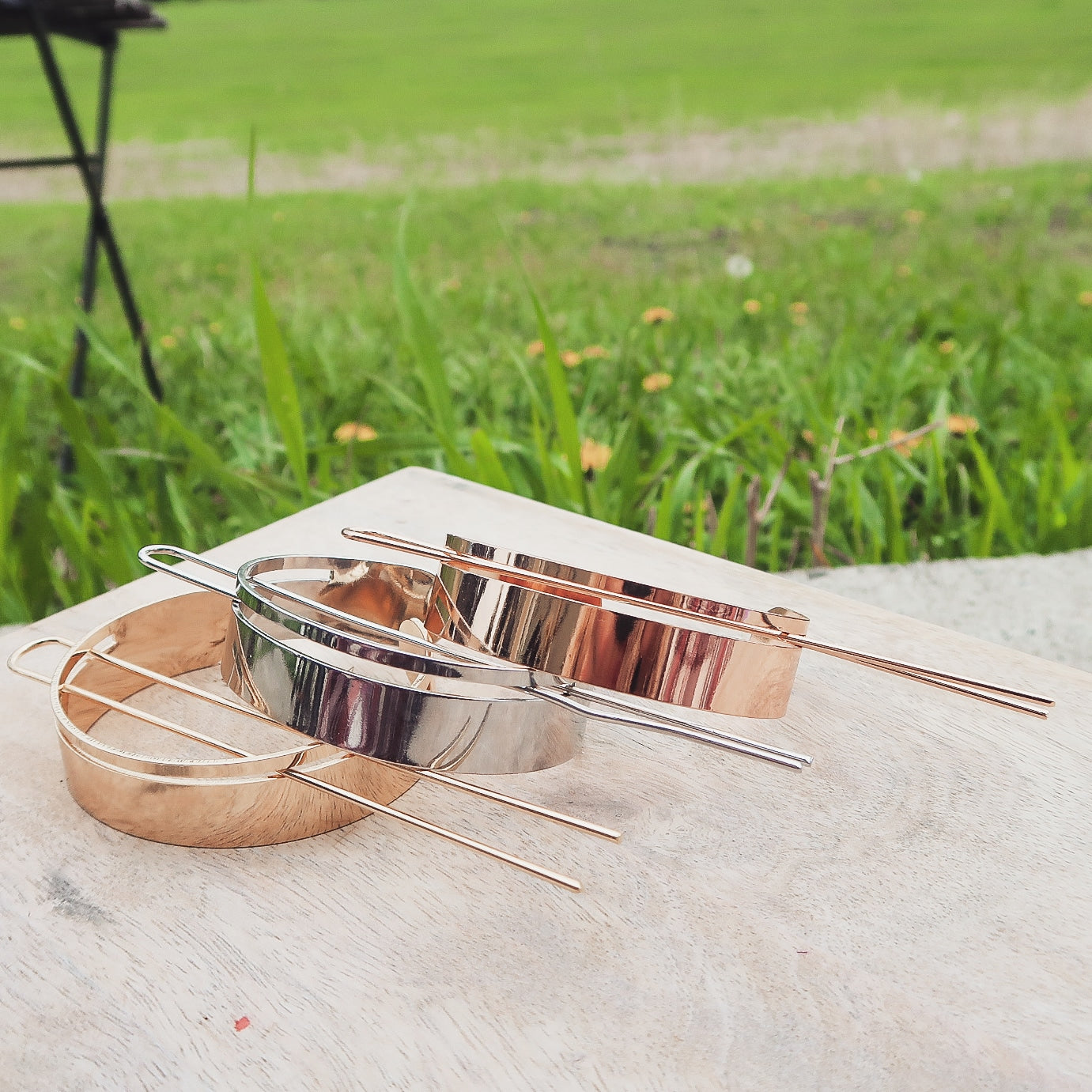 Polished Bun Cuff with Hair Stick