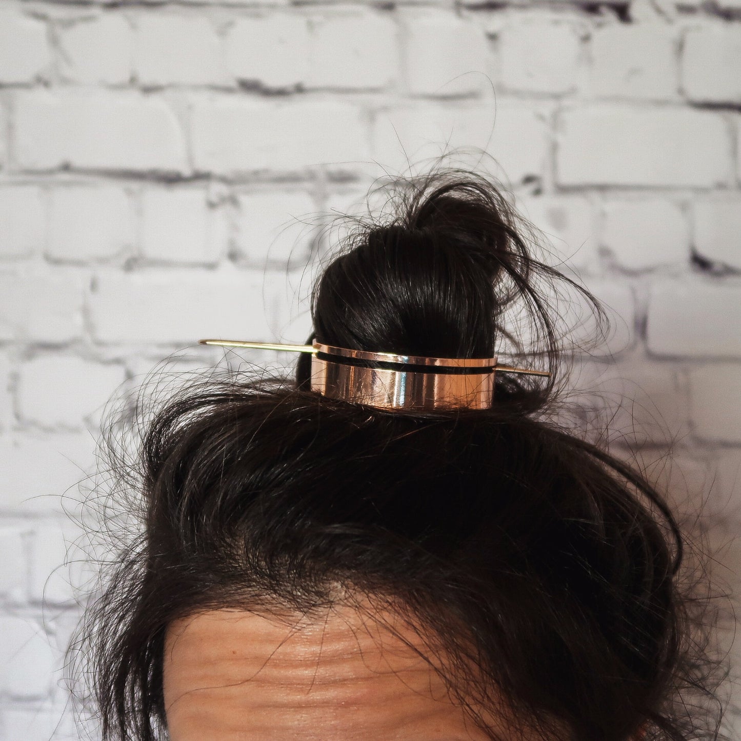 Polished Bun Cuff with Hair Stick