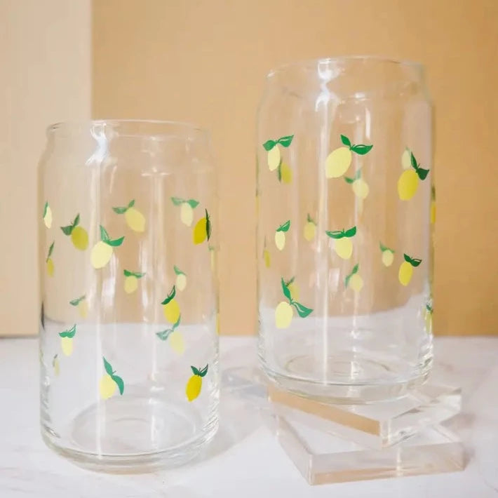 Soda Can Shaped Glass, Little Lemons