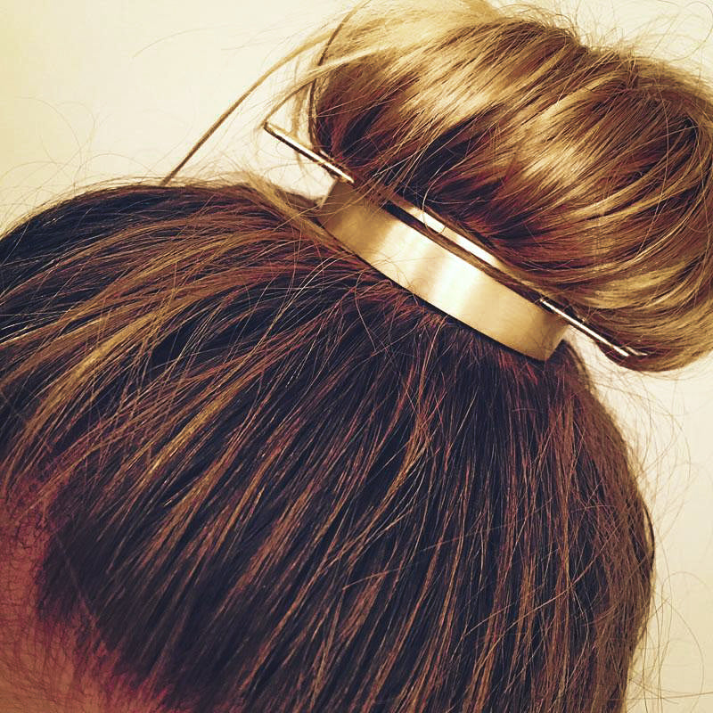 Polished Bun Cuff with Hair Stick