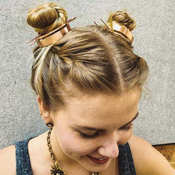 Polished Bun Cuff with Hair Stick