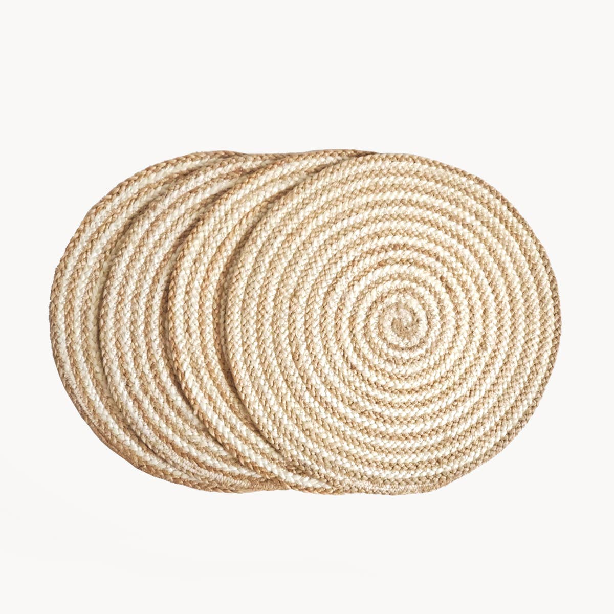 Spiral Jute Natural Placemat Set of 2