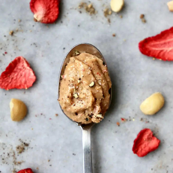 Strawberry Black Pepper Nut Butter, Cashew Macadamia - Ground Up PDX