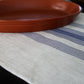 Wheat Table Runner with Blue Stripes