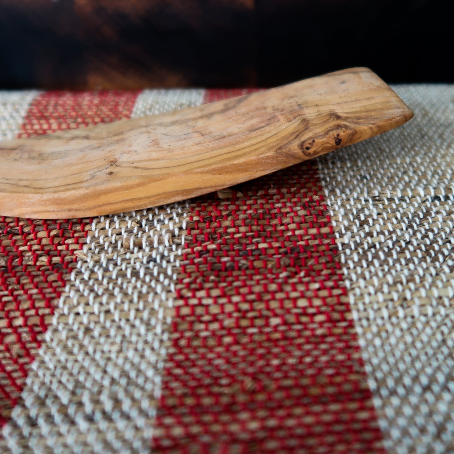 Olive Wood Pastry Server