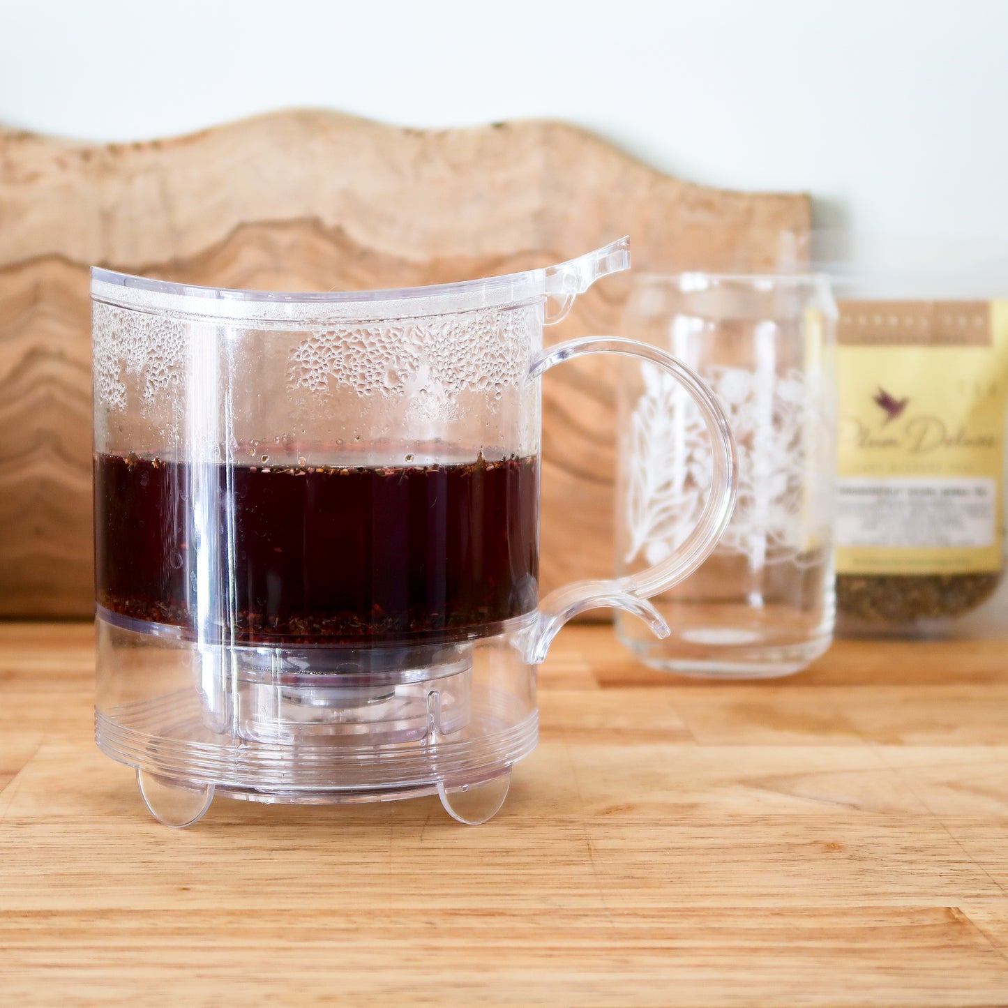 Gravity Tea Pot with Bottom Strainer