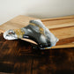 Black and Gold Resin and Wood Serving Board