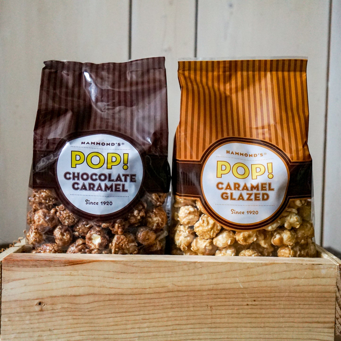 Chocolate + Caramel Popcorn 2-Pack by Hammond's