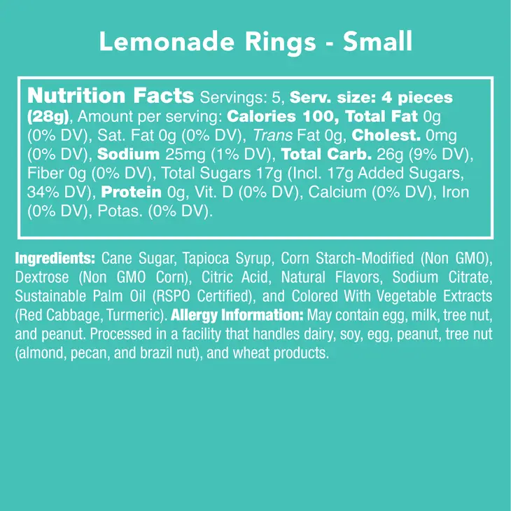 Gummy Lemonade Rings