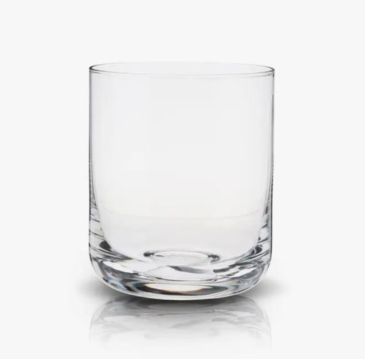 Rounded Bottom Crystal Whiskey Glasses. Set of 2