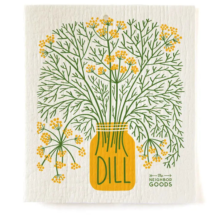 Swedish Sponge Dish Cloth Set - 3 Fresh Herbs