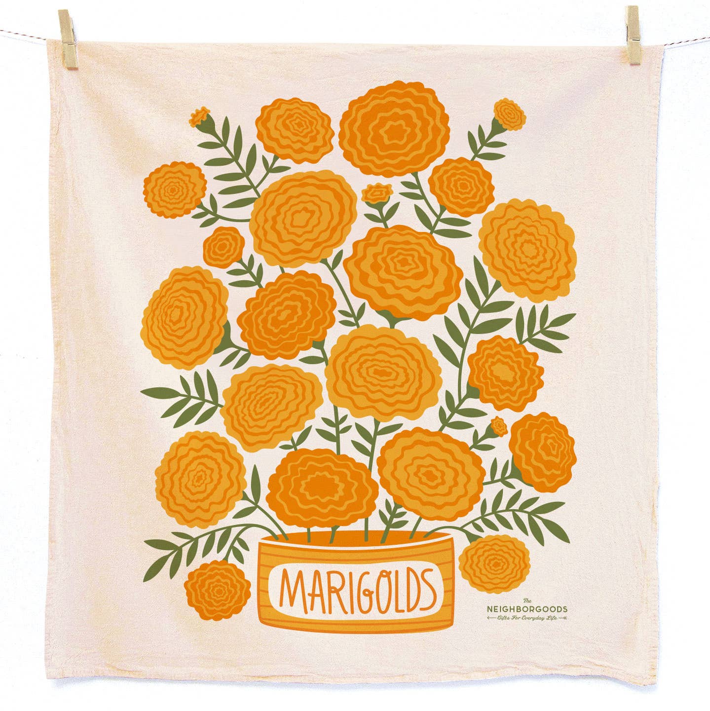 Marigold Dish Towel + Kitchen Sponge Set