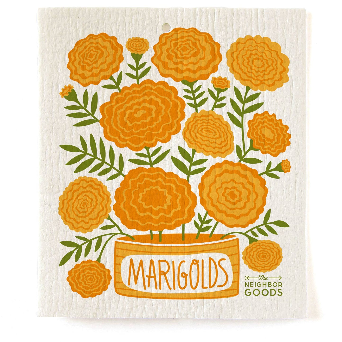 Marigold Dish Towel + Kitchen Sponge Set