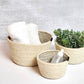 White Jute Nesting Basket Set of 3