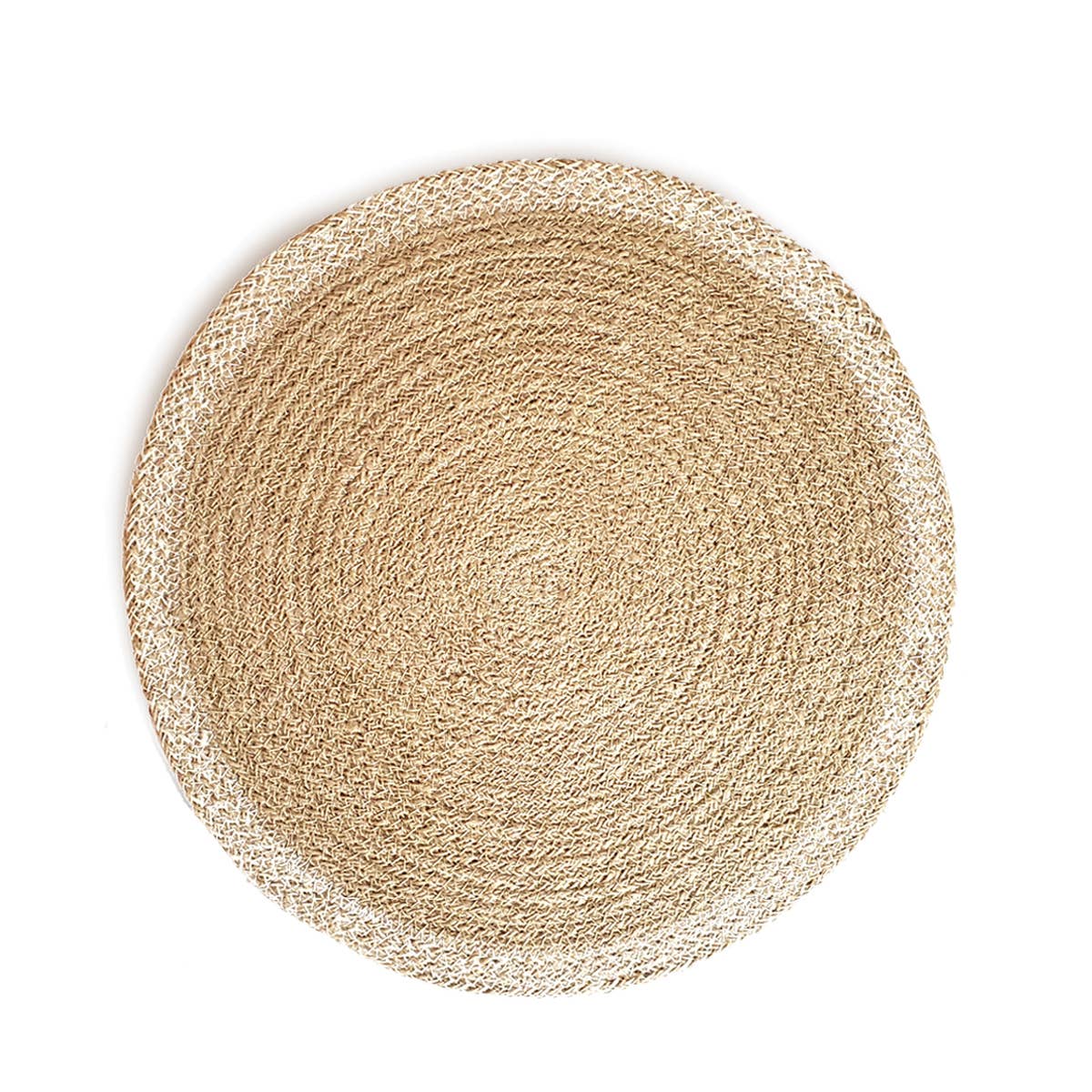 White Border Jute Placemat Set of 2