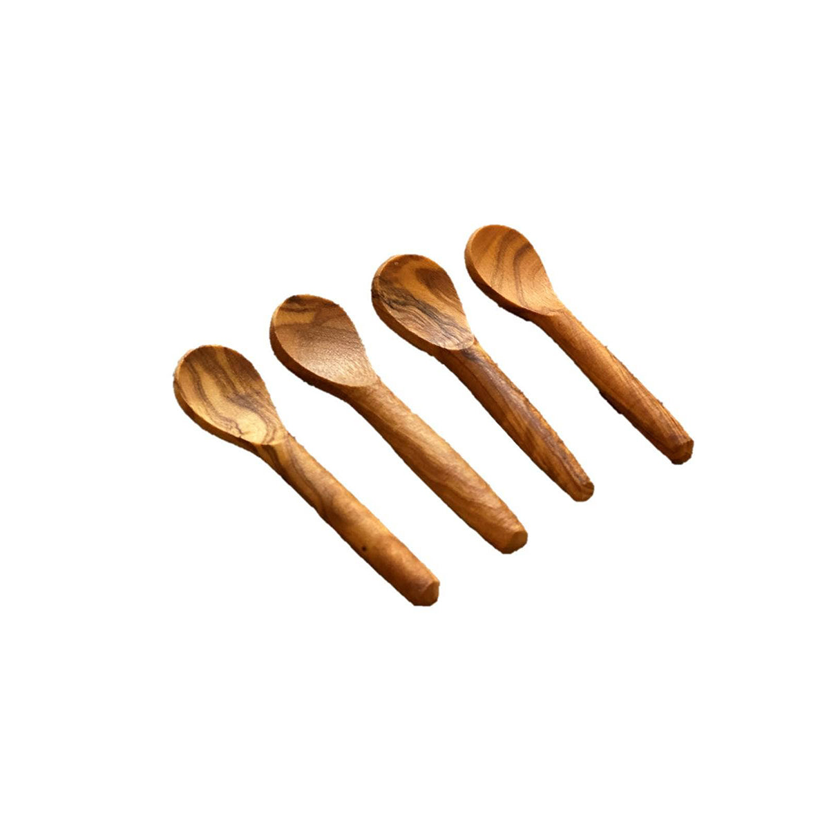 Tiny Natural Olive Wood Spoons, 2-Pack